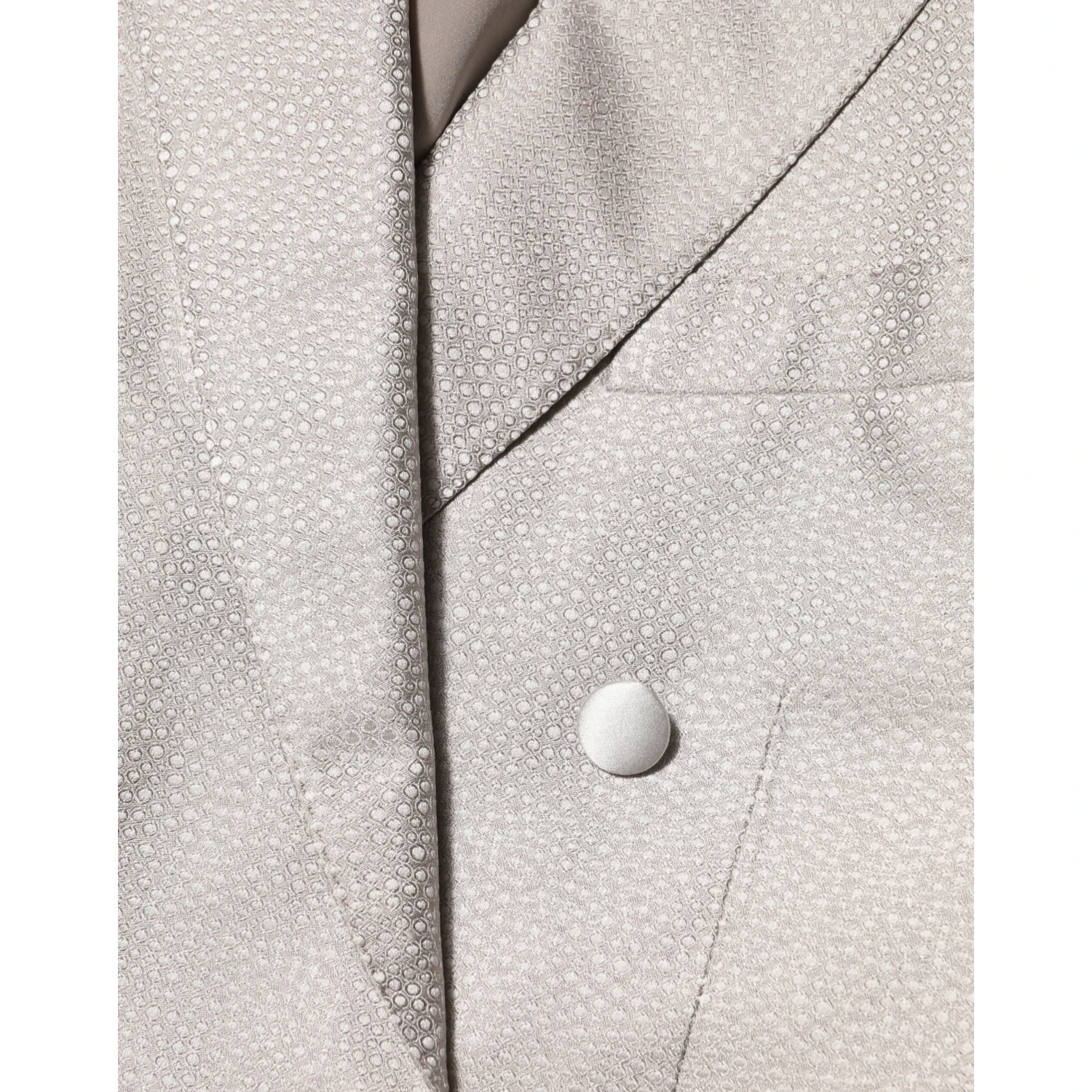 Beige MARTINI Double-Breasted Suit Blazer