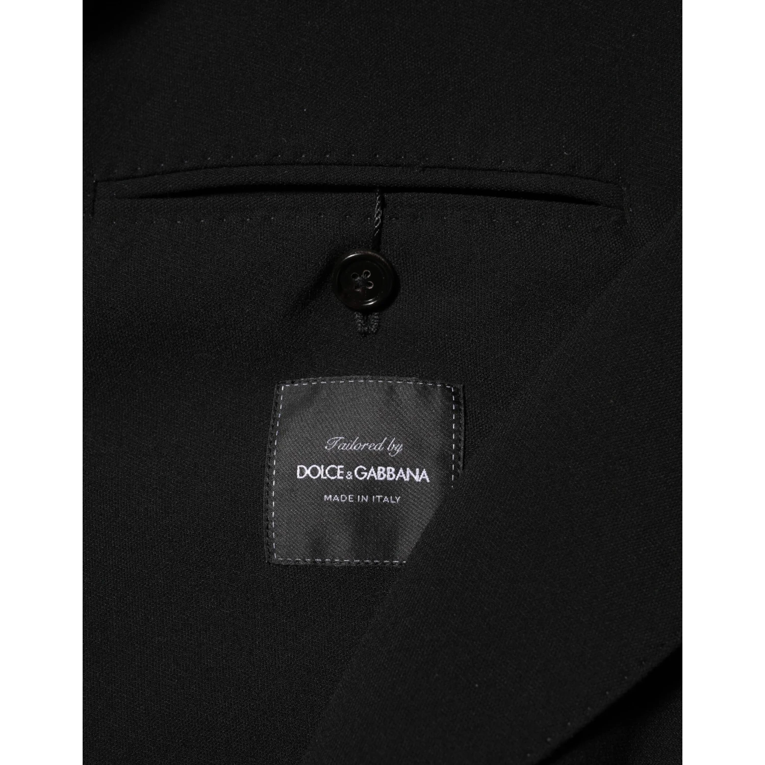 Black Wool Double Breasted Men Jacket Blazer
