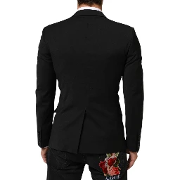 Black STAFF 2 Buttons Suit Jacket Blazer