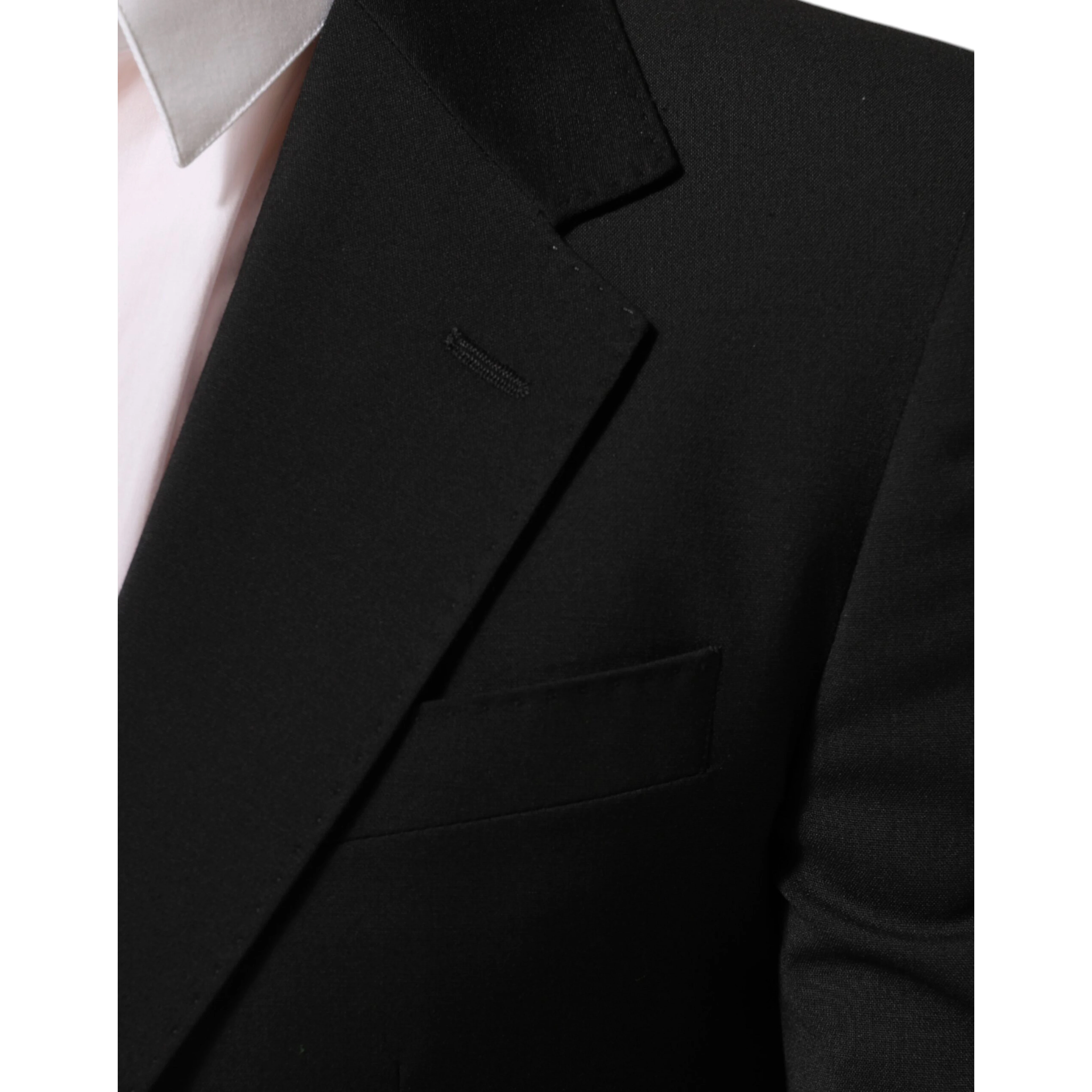 Black STAFF 2 Buttons Suit Jacket Blazer