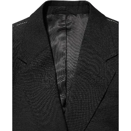 Black STAFF 2 Buttons Suit Jacket Blazer