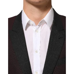 Maroon Wool 2 Buttons Suit Jacket Blazer