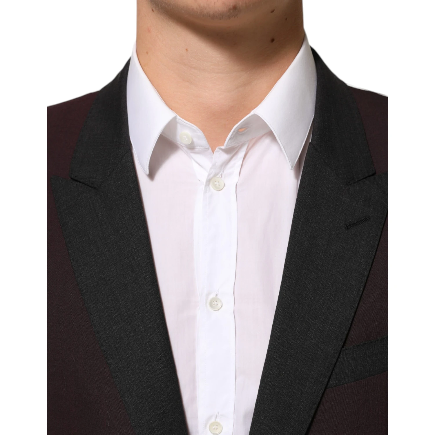 Maroon Wool 2 Buttons Suit Jacket Blazer