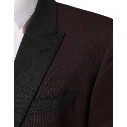 Maroon Wool 2 Buttons Suit Jacket Blazer