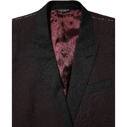 Maroon Wool 2 Buttons Suit Jacket Blazer