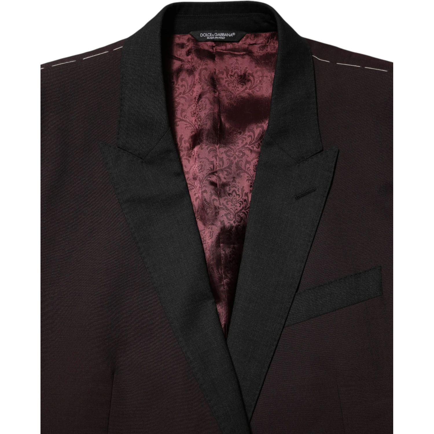 Maroon Wool 2 Buttons Suit Jacket Blazer
