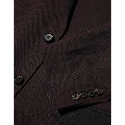 Maroon Wool 2 Buttons Suit Jacket Blazer