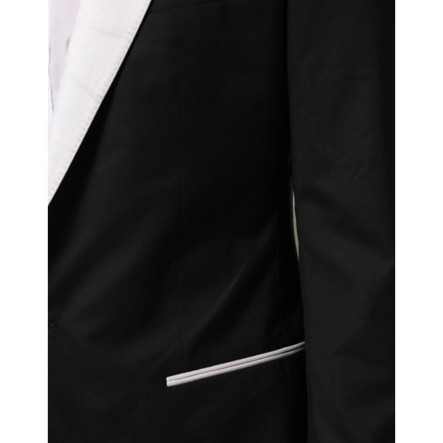 Black White MARTINI 1 Button Men Suit Blazer