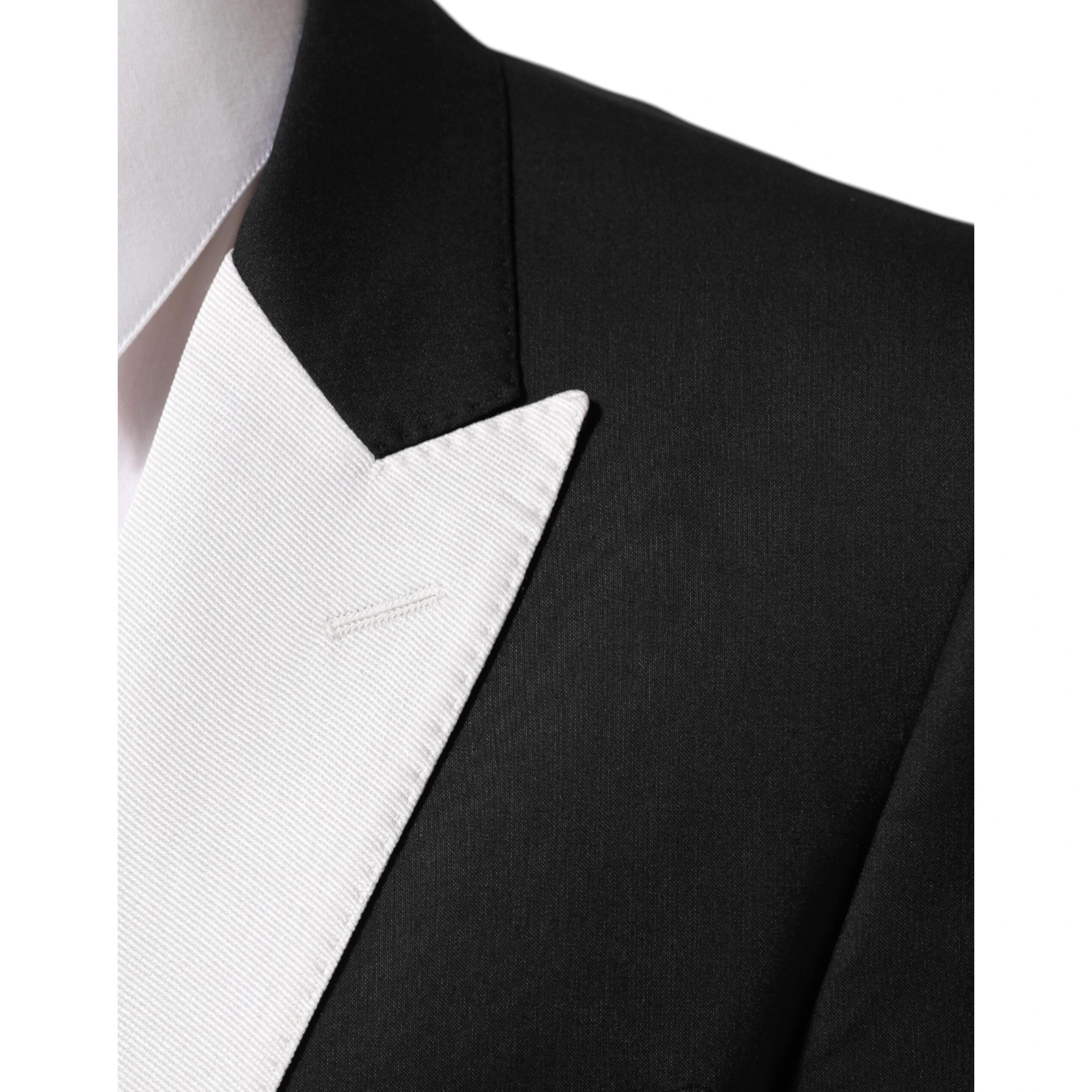 Black White MARTINI 1 Button Men Suit Blazer