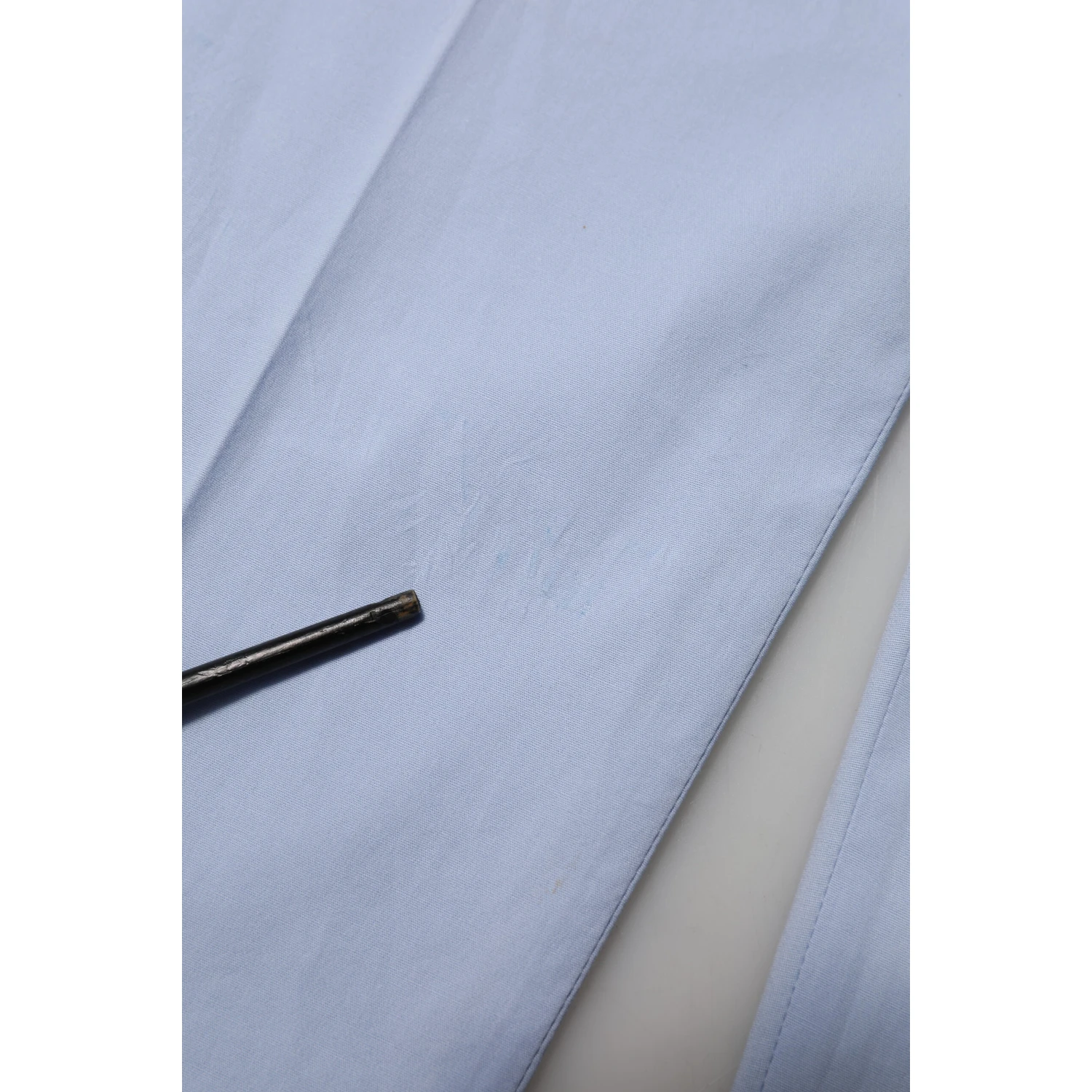 Light Blue Cotton Stretch Tapered Men Trouser Pants
