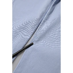Light Blue Cotton Stretch Tapered Men Trouser Pants