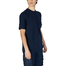 تيشيرت قطني أزرق