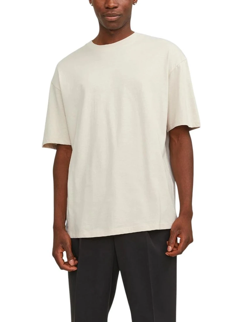 Beige Cotton T-Shirt