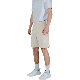 Beige Cotton Bermuda Shorts