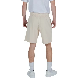 Beige Cotton Bermuda Shorts