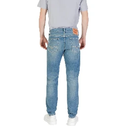 Blue Cotton Skinny Jeans