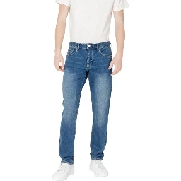 Blue Cotton Skinny Jeans