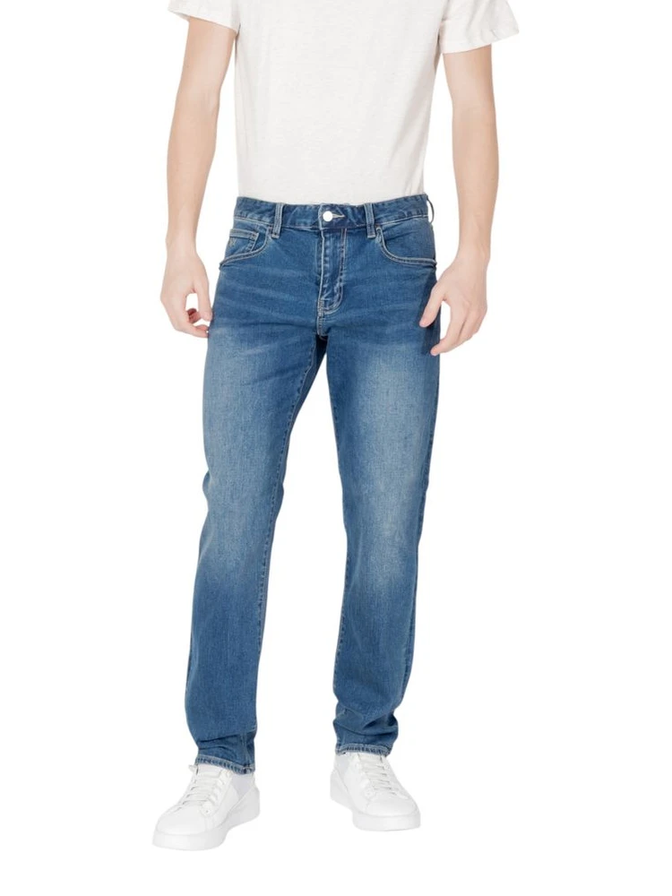 Blue Cotton Skinny Jeans