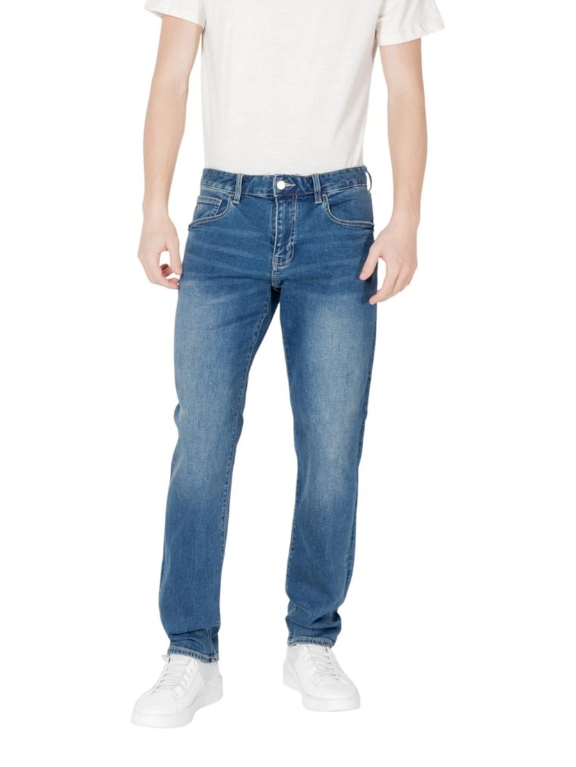 Blue Cotton Skinny Jeans