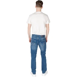 Blue Cotton Skinny Jeans