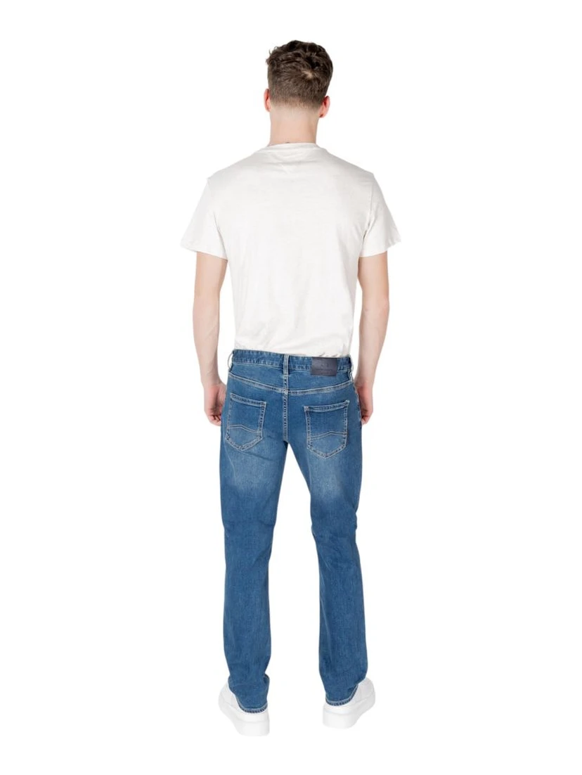 Blue Cotton Skinny Jeans