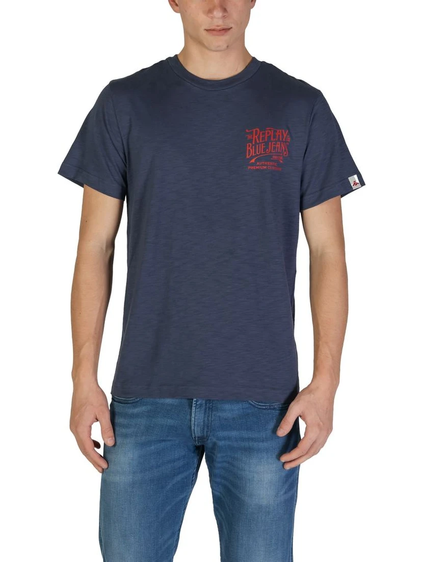 Blue Cotton T-Shirt