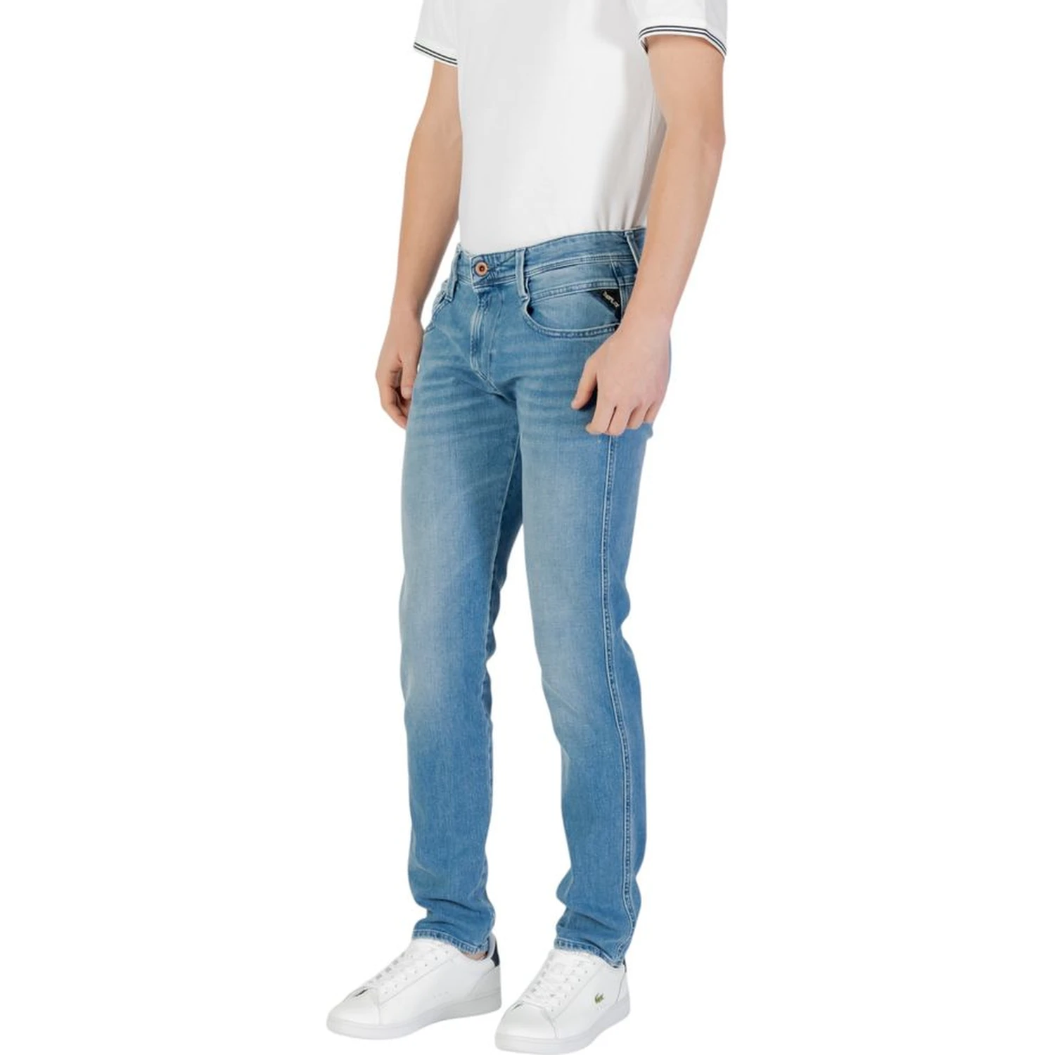 Blue Cotton Skinny Jeans