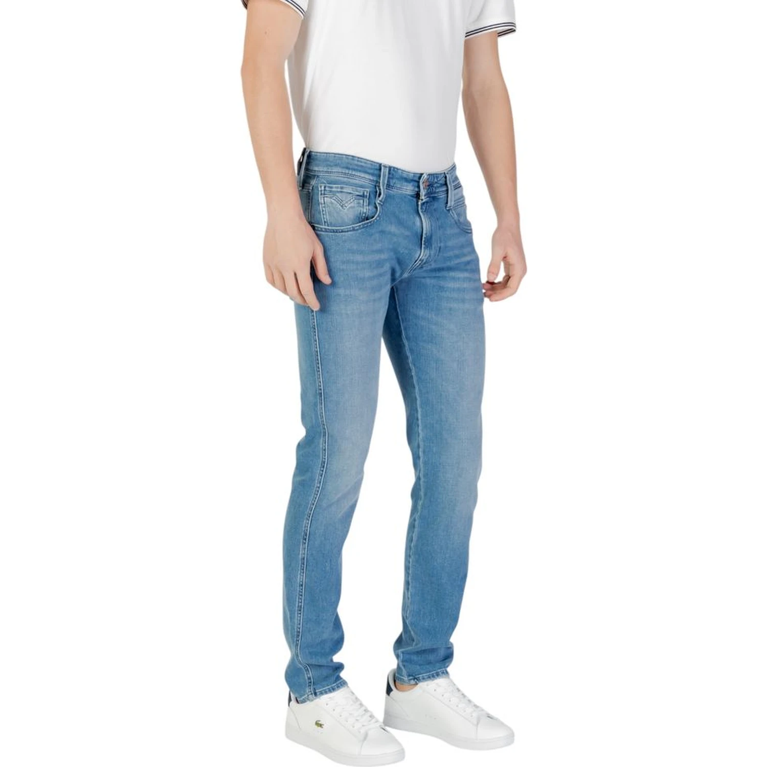 Blue Cotton Skinny Jeans