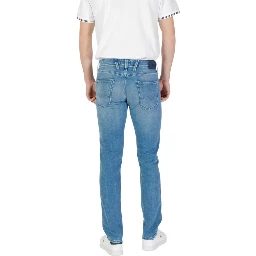 Blue Cotton Skinny Jeans