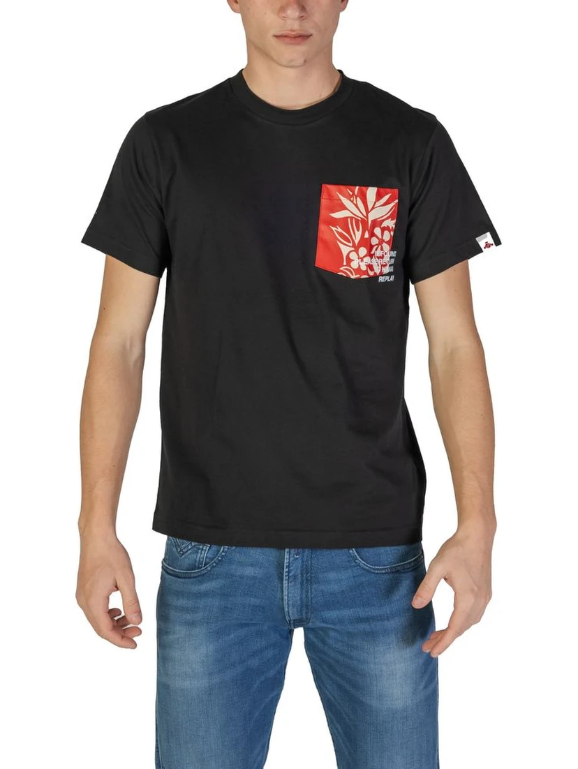 Black Cotton T-Shirt