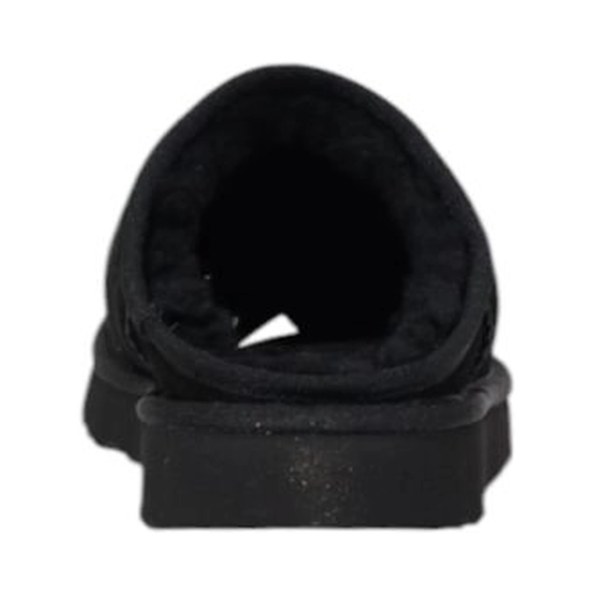 Black Suede Leather Clogs