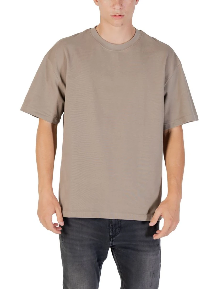 Beige Cotton T-Shirt