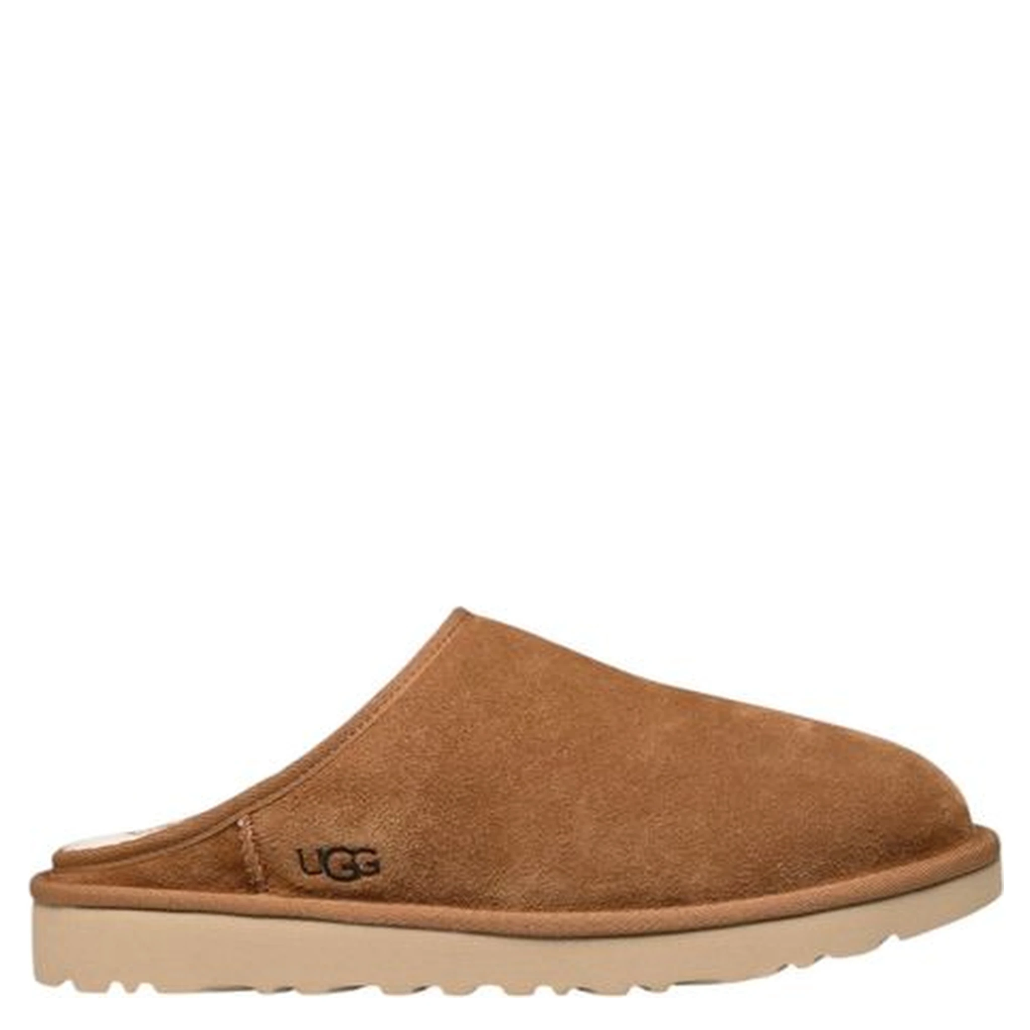 Beige Suede Leather Clogs
