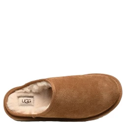 Beige Suede Leather Clogs