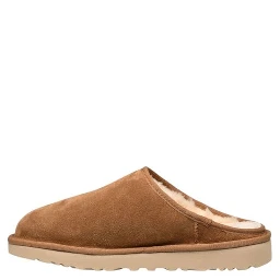 Beige Suede Leather Clogs
