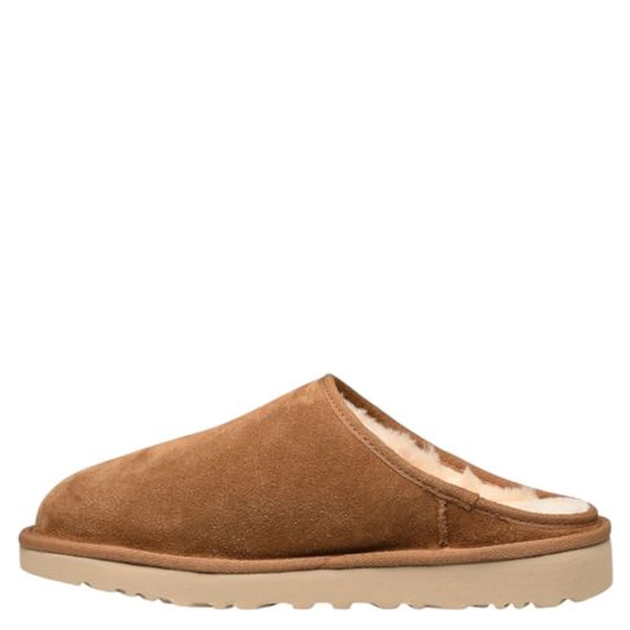 Beige Suede Leather Clogs