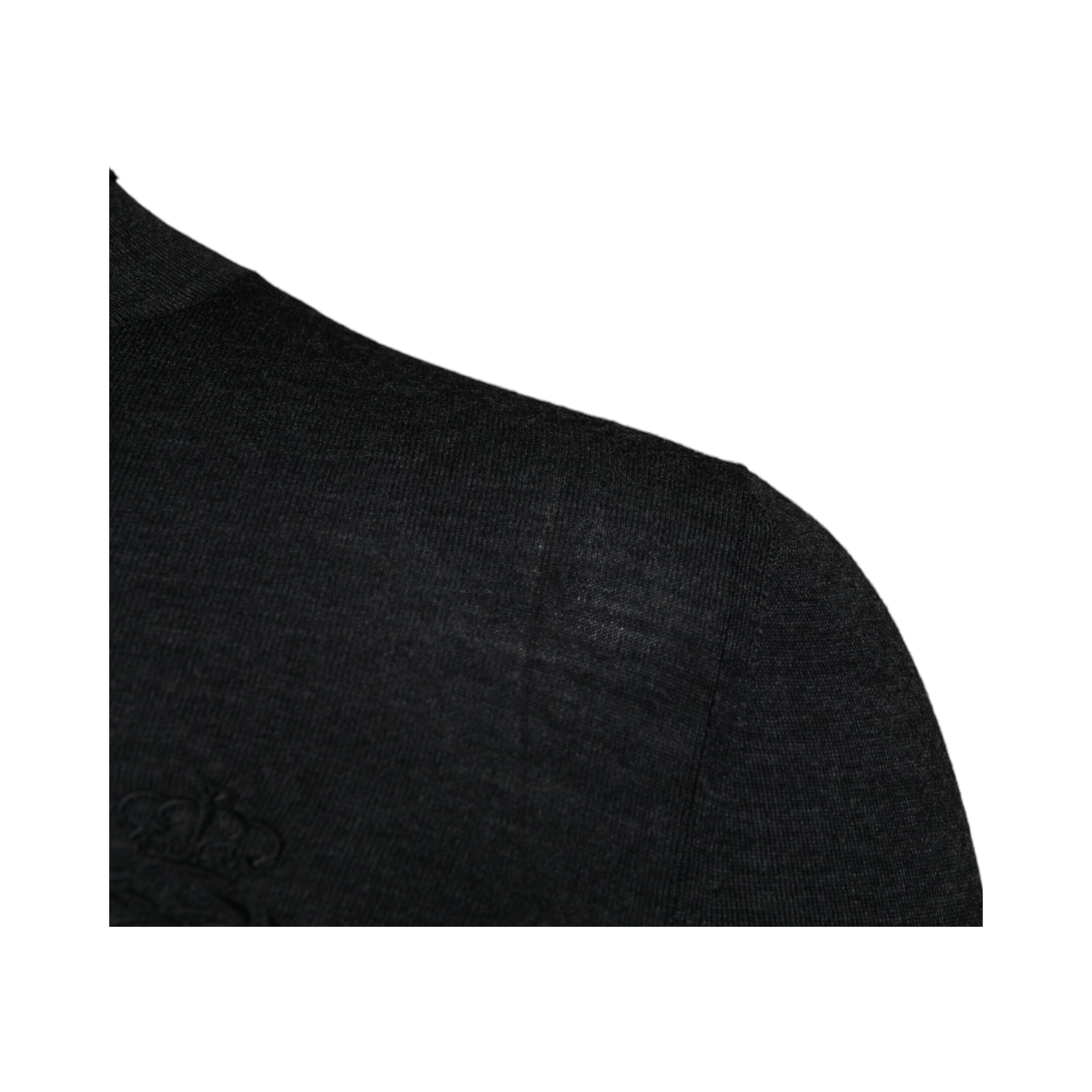 Black Wool Turtle Neck Men Pullover Sweater