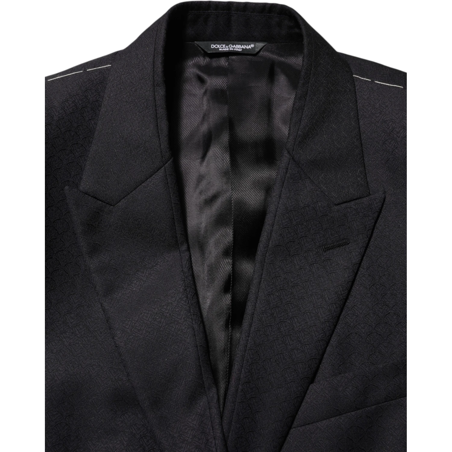 Black Wool 2 Buttons Suit Jacket Men Blazer