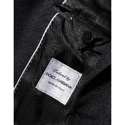 Black Wool 2 Buttons Suit Jacket Men Blazer