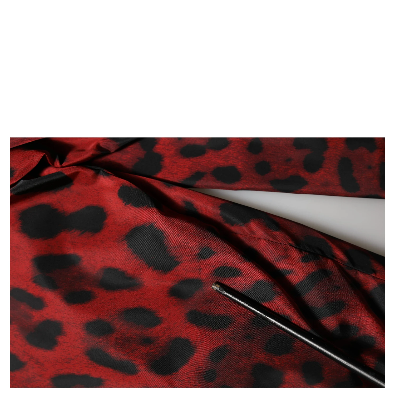 Red Leopard Print Full Zip Bomber Jacket