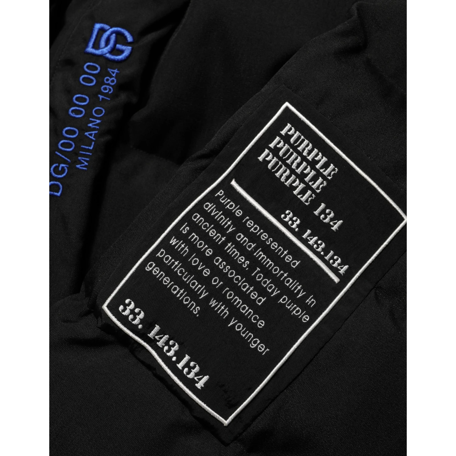 Black Nylon Puffer Men Full Zip Jacket