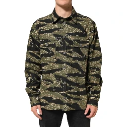 Multicolor Camouflage Cotton Casual Shirt