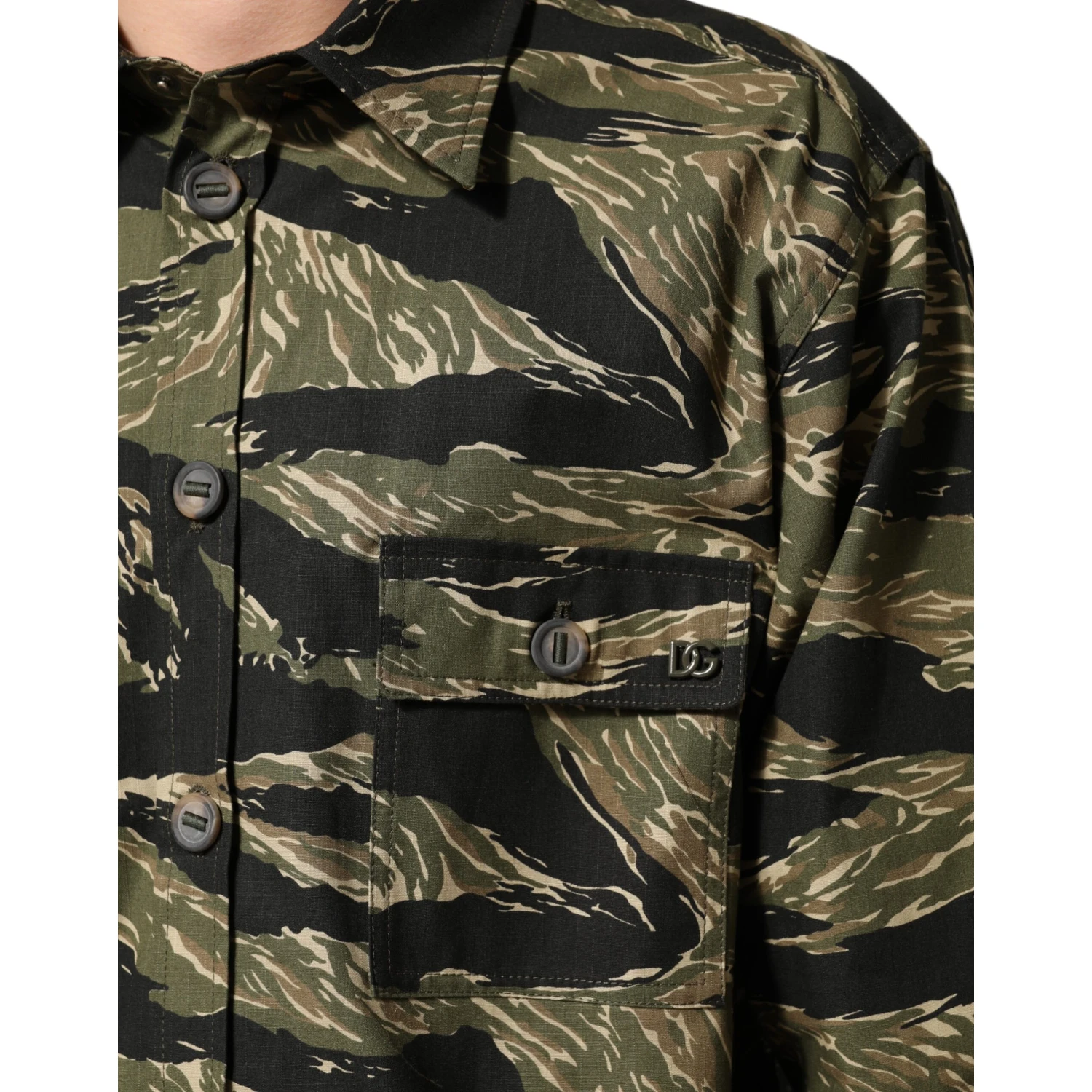 Multicolor Camouflage Cotton Casual Shirt
