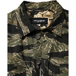 Multicolor Camouflage Cotton Casual Shirt