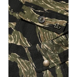 Multicolor Camouflage Cotton Casual Shirt