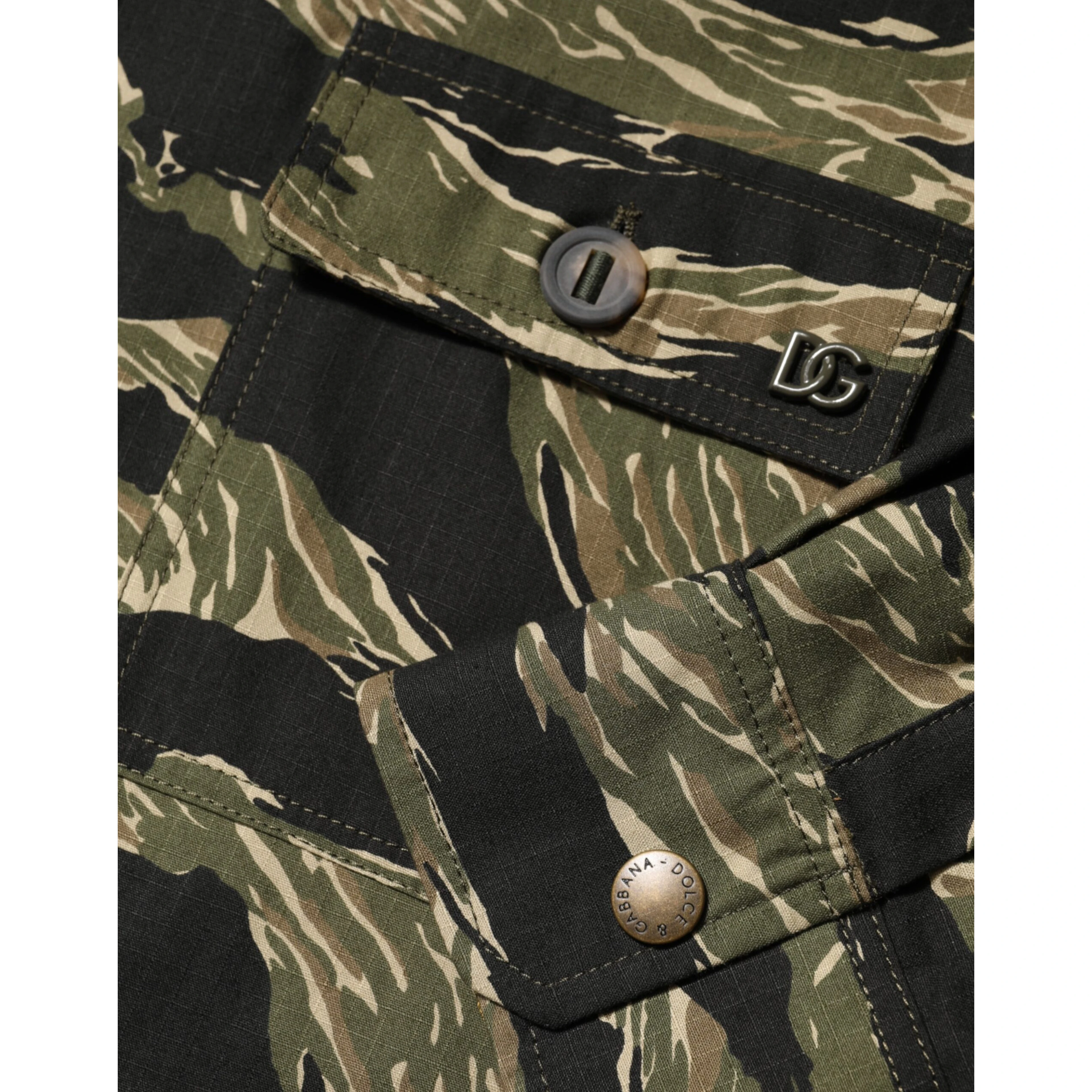 Multicolor Camouflage Cotton Casual Shirt