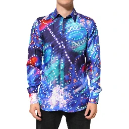 Multicolor Luminarie MARTINI Slim Men Shirt