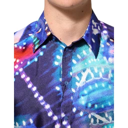 Multicolor Luminarie MARTINI Slim Men Shirt
