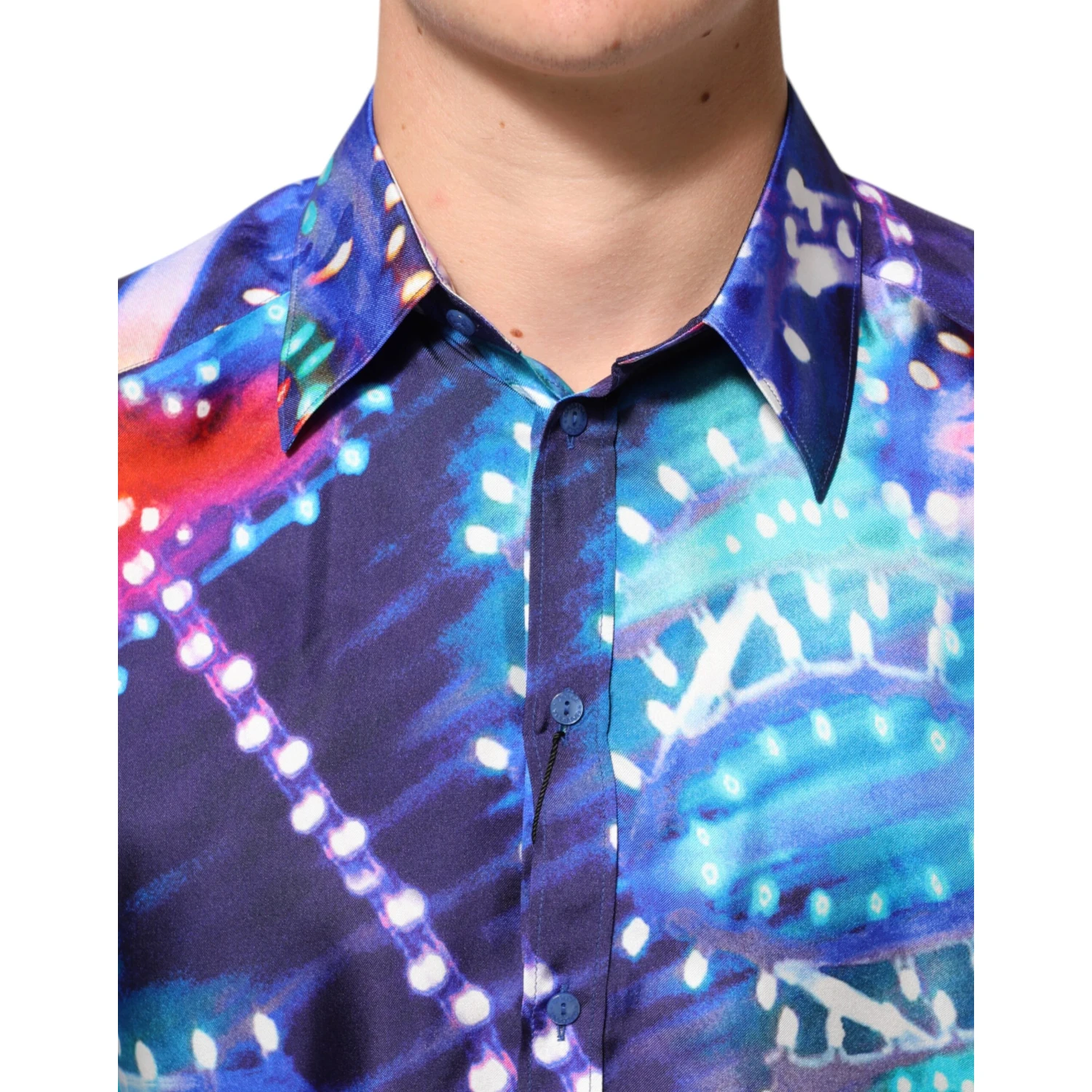 Multicolor Luminarie MARTINI Slim Men Shirt