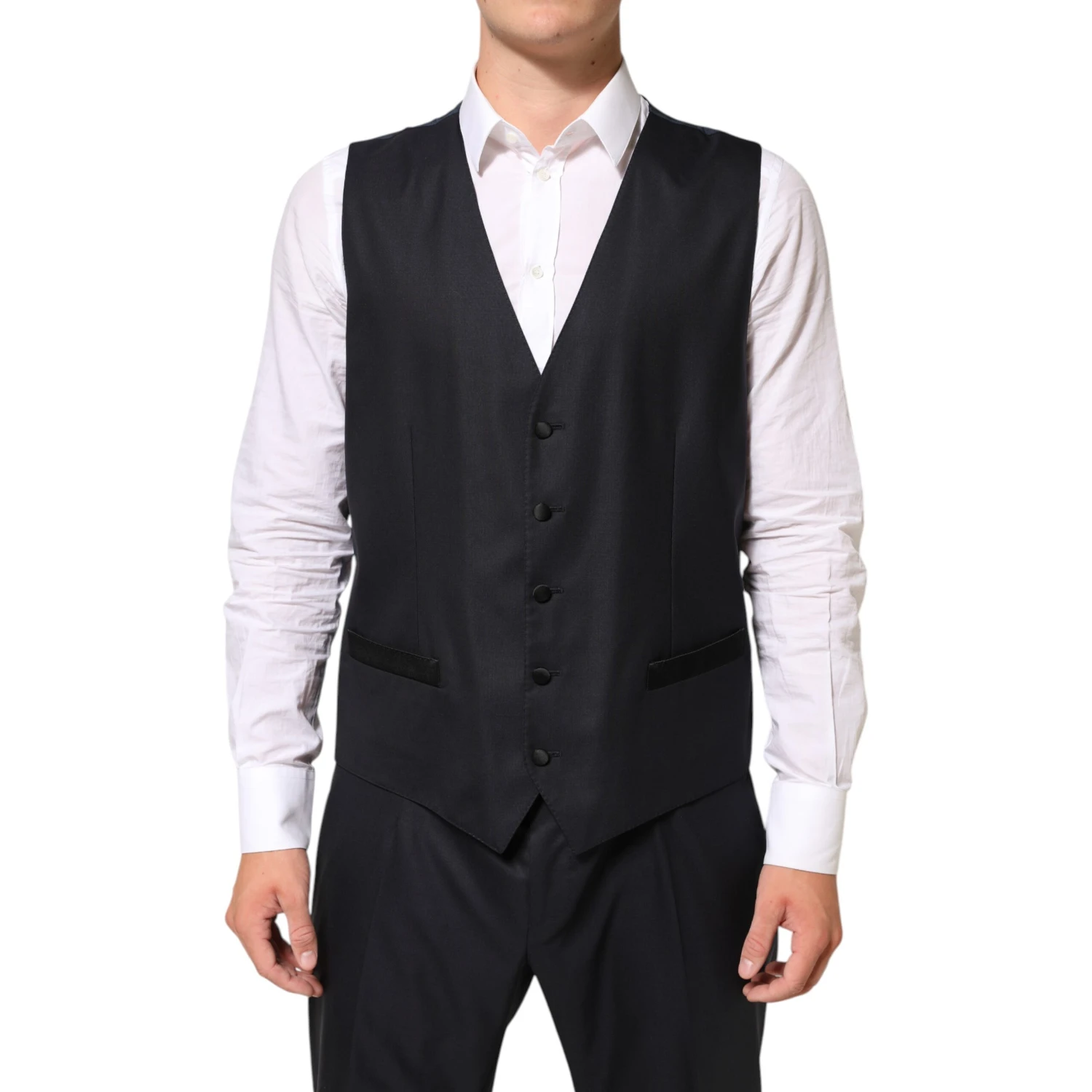 Black MARTINI 2 Buttons Suit 3 Piece Suit